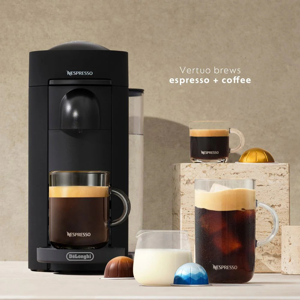 Open Box - Nespresso Vertuoplus Coffee Espresso Machine by De'Longhi Black